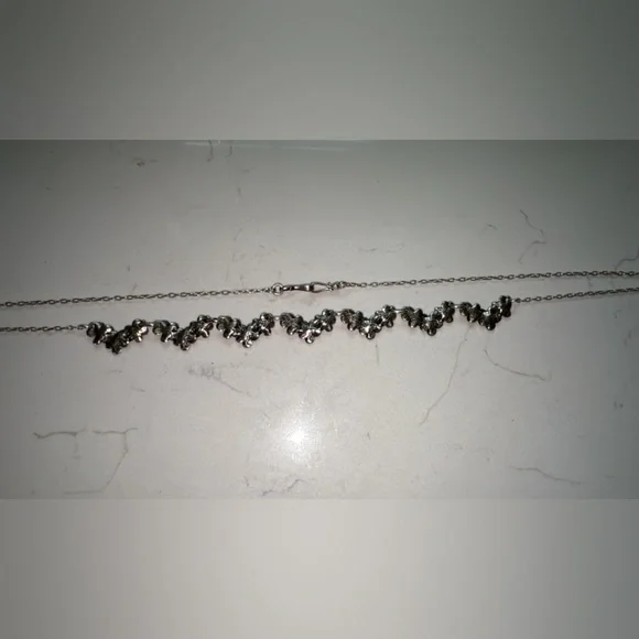 Sterling Silver Plumeria Necklace 26” - Picture 9 of 16